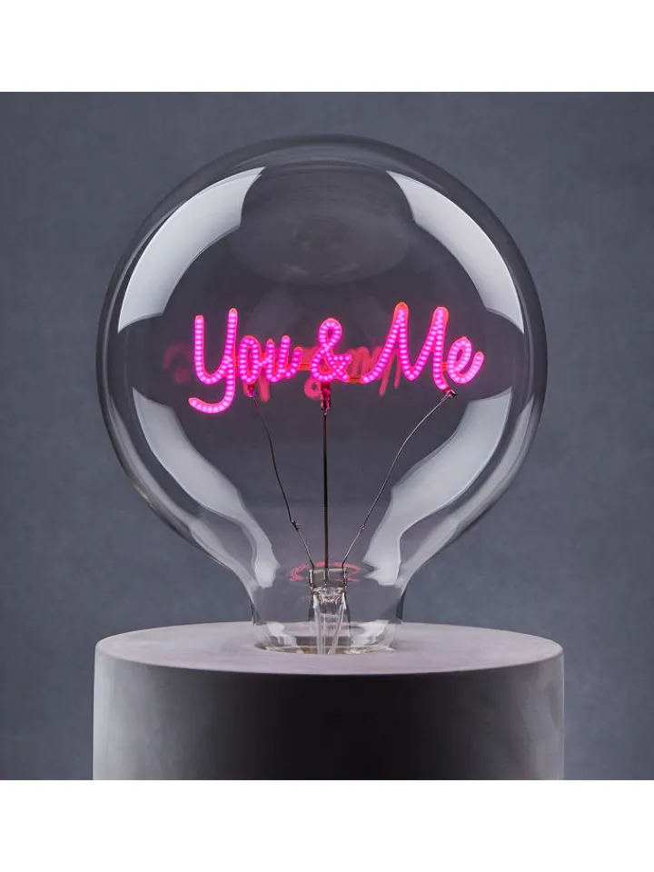 Butlers Leuchtmittel<LED-Glühlampe BRIGHT LIGHT You & Me in Pink