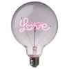 Butlers Leuchtmittel<LED-Glühlampe BRIGHT LIGHT LOVE in Pink