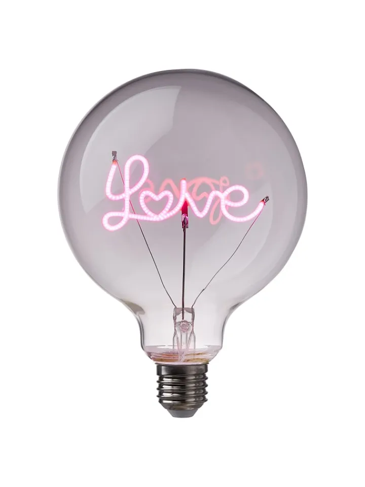 Butlers Leuchtmittel<LED-Glühlampe BRIGHT LIGHT LOVE in Pink
