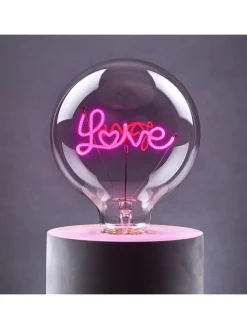 Butlers Leuchtmittel<LED-Glühlampe BRIGHT LIGHT LOVE in Pink