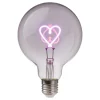 Butlers Leuchtmittel<LED-Glühlampe BRIGHT LIGHT Herz in Pink