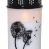 STAR Trading Außenbeleuchtung|Außenleuchten<LED-Grablicht "Dandelion" in Weiß