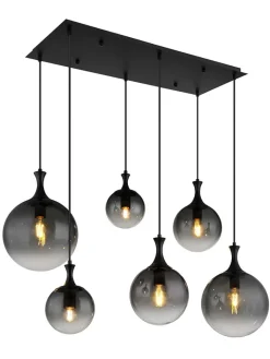Globo lighting Decken- & Hängeleuchten<LED-Hängeleuchte "Dalton" in Schwarz - (L)97 x (B)48 x (H)141 cm