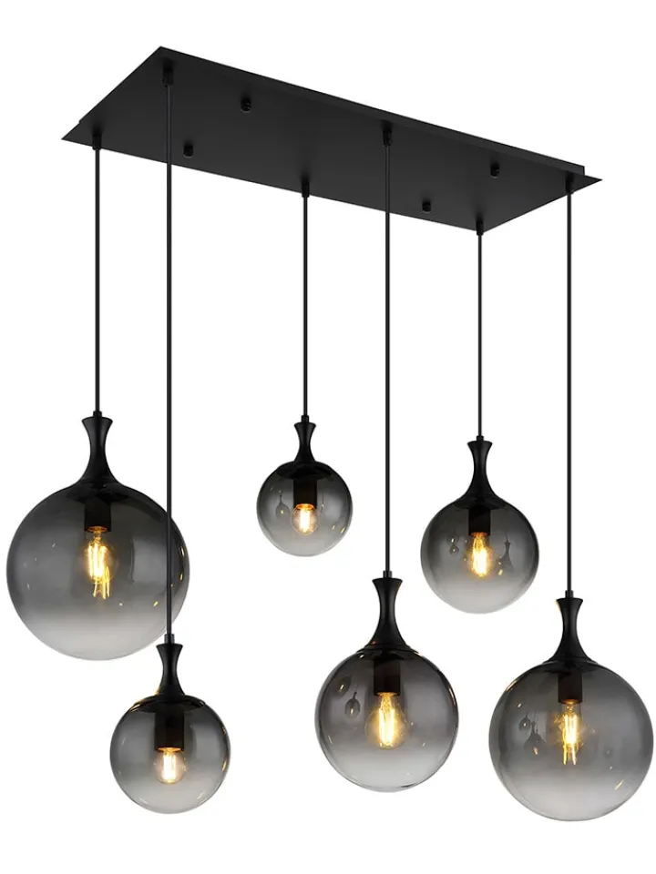 Globo lighting Decken- & Hängeleuchten<LED-Hängeleuchte "Dalton" in Schwarz - (L)97 x (B)48 x (H)141 cm