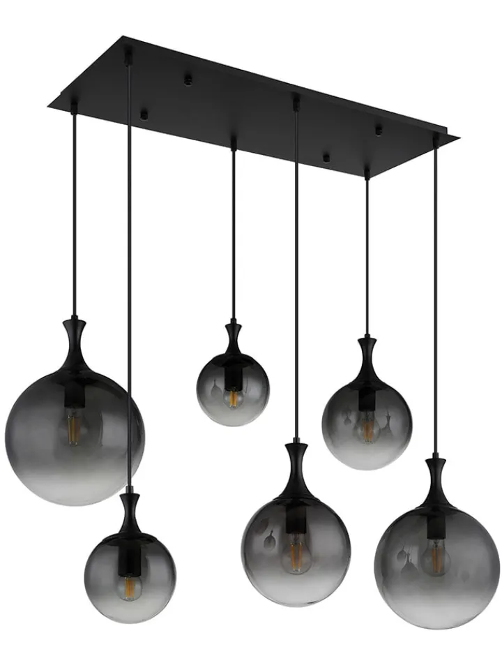 Globo lighting Decken- & Hängeleuchten<LED-Hängeleuchte "Dalton" in Schwarz - (L)97 x (B)48 x (H)141 cm