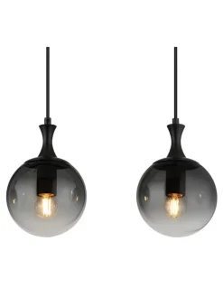 Globo lighting Decken- & Hängeleuchten<LED-Hängeleuchte "Dalton" in Schwarz - (L)90 x (B)15 x (H)130 cm