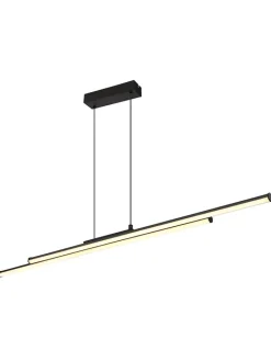 Globo lighting Decken- & Hängeleuchten<LED-Hängeleuchte "Kirina" in Schwarz - (B)110 x (H)120 x (T)6 cm
