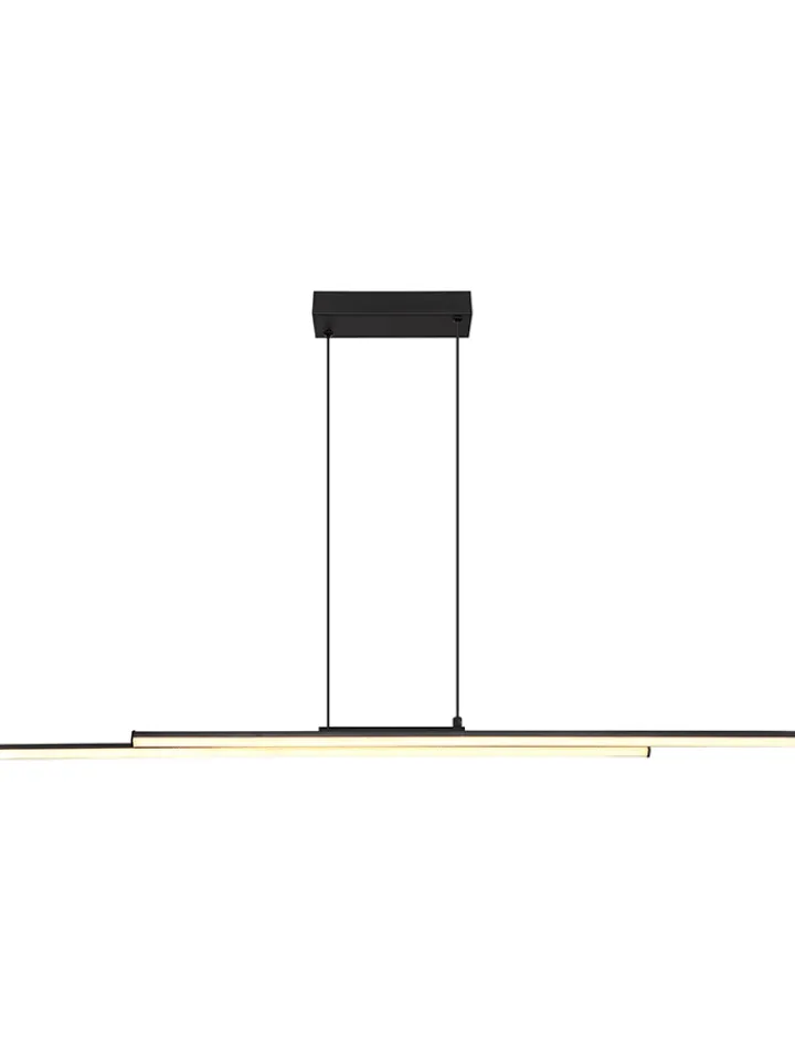 Globo lighting Decken- & Hängeleuchten<LED-Hängeleuchte "Kirina" in Schwarz - (B)110 x (H)120 x (T)6 cm