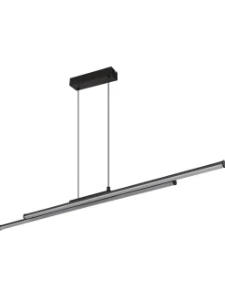 Globo lighting Decken- & Hängeleuchten<LED-Hängeleuchte "Kirina" in Schwarz - (B)110 x (H)120 x (T)6 cm