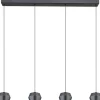 Globo lighting Decken- & Hängeleuchten<LED-Hängeleuchte "Marthy" in Schwarz - (L)80,5 x (B)10 x (H)200 cm
