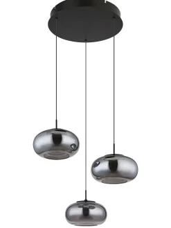Globo lighting Decken- & Hängeleuchten<LED-Hängeleuchte "Quintara" in Schwarz - Ø 49 cm