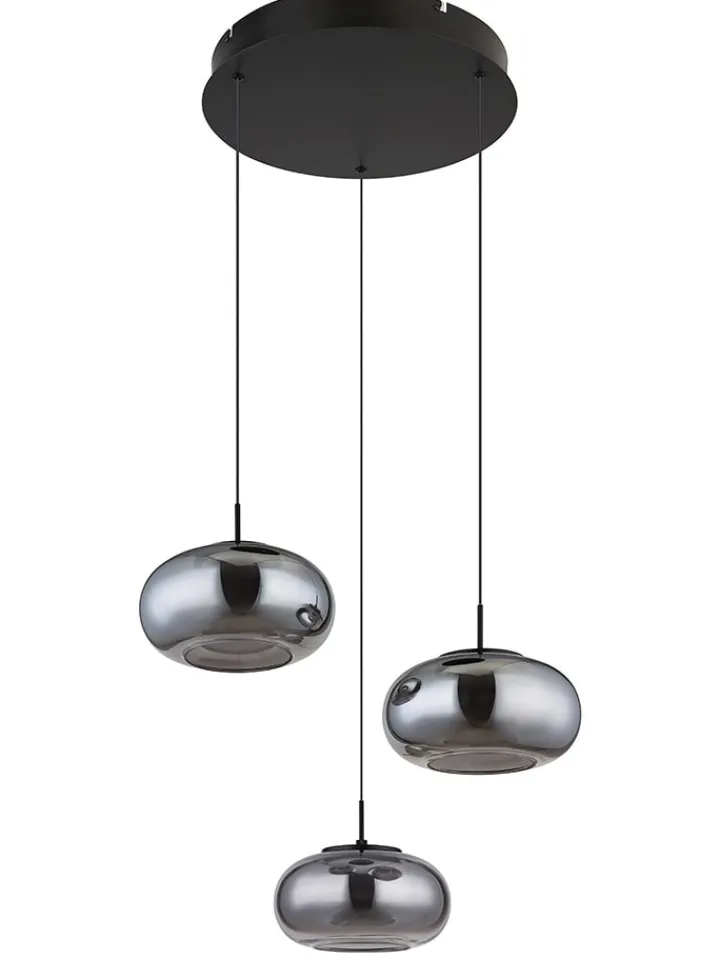 Globo lighting Decken- & Hängeleuchten<LED-Hängeleuchte "Quintara" in Schwarz - Ø 49 cm