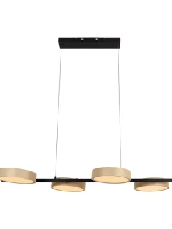 näve Decken- & Hängeleuchten<LED-Hängeleuchte "Tessa" in Hellbraun/ Schwarz - EEK F (A bis G)