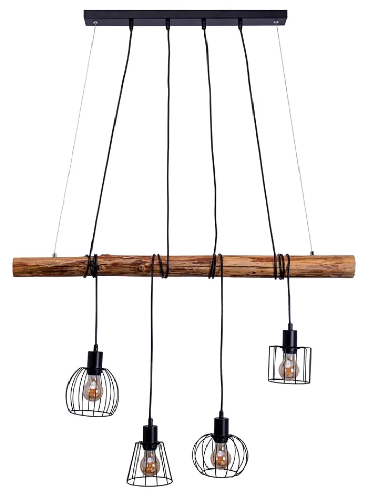 näve Decken- & Hängeleuchten<LED-Hängeleuchte "Woodland" in Hellbraun - (B)100 x (H)150 x (T)10 cm