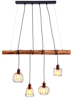 näve Decken- & Hängeleuchten<LED-Hängeleuchte "Woodland" in Hellbraun - (B)100 x (H)150 x (T)10 cm