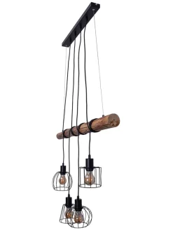 näve Decken- & Hängeleuchten<LED-Hängeleuchte "Woodland" in Hellbraun - (B)100 x (H)150 x (T)10 cm