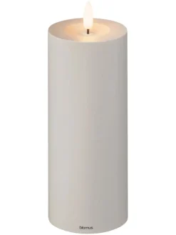 Blomus Kerzen, Vasen & Mehr<LED-Kerze ''Noca'' in Grau - (H)27 cm