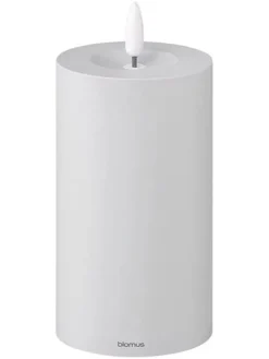 Blomus Kerzen, Vasen & Mehr<LED-Kerze ''Noca'' in Hellgrau - (H)15 cm