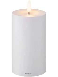 Blomus Kerzen, Vasen & Mehr<LED-Kerze ''Noca'' in Hellgrau - (H)15 cm