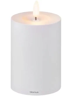Blomus Kerzen, Vasen & Mehr<LED-Kerze ''Noca'' in Hellgrau - (H)12 cm
