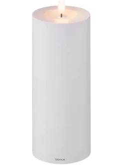 Blomus Kerzen, Vasen & Mehr<LED-Kerze ''Noca'' in Hellgrau - (H)27 cm
