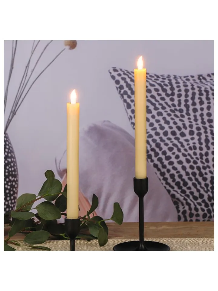 Nordheim Lichterketten & Dekobeleuchtung|Lichterketten & Deko-Leuchten<LED-Kerzen in Warmweiß - 2 Stück