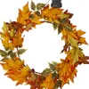 STAR Trading Lichterketten & Deko-Leuchten<LED-Kranz "Autumn" in Orange - Ø 45 cm