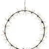 STAR Trading Lichterketten & Dekobeleuchtung<LED-Kranz "Dew Drop Flower" in Warmweiß - Ø 35 cm