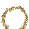 STAR Trading Lichterketten & Deko-Leuchten<LED-Kranz "Elegant" in Gold - Ø 44 cm