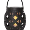 STAR Trading Außenbeleuchtung|Außenleuchten<LED-Laterne "Flame Lantern" in Schwarz - (H)16 cm