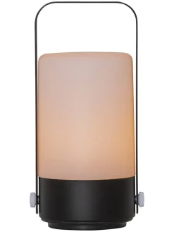 STAR Trading Außenleuchten|Außenbeleuchtung<LED-Laterne "Flame Lantern" in Schwarz - (H)19 cm