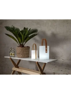 STAR Trading Außenbeleuchtung|Außenleuchten<LED-Laterne "Lisa" in Weiß - (B)12 x (H)26 cm