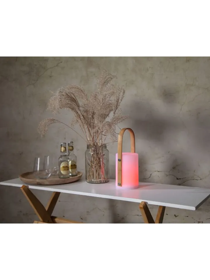 STAR Trading Außenbeleuchtung|Außenleuchten<LED-Laterne "Lisa" in Weiß - (B)12 x (H)26 cm