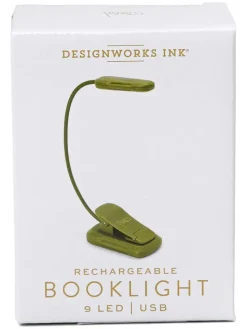DESIGNWORKS INK ® Tischleuchten<LED-Leselampe in Khaki - (H)24,7 cm