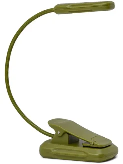 DESIGNWORKS INK ® Tischleuchten<LED-Leselampe in Khaki - (H)24,7 cm