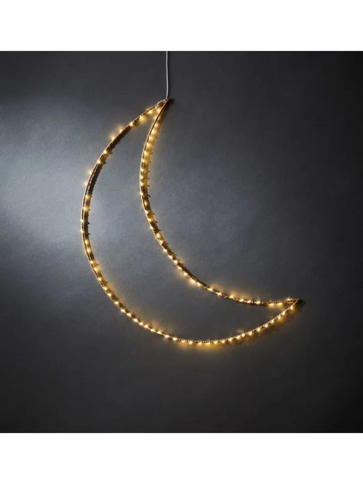 Butlers Lichterketten & Dekobeleuchtung|Lichterketten & Deko-Leuchten<LED-Leuchte MOON Mond in Gold