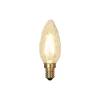 STAR Trading Leuchtmittel<LED-Leuchtmittel ,Soft Glow', E14, Kerze, 1,5W, 120lm, twisted, warmwe