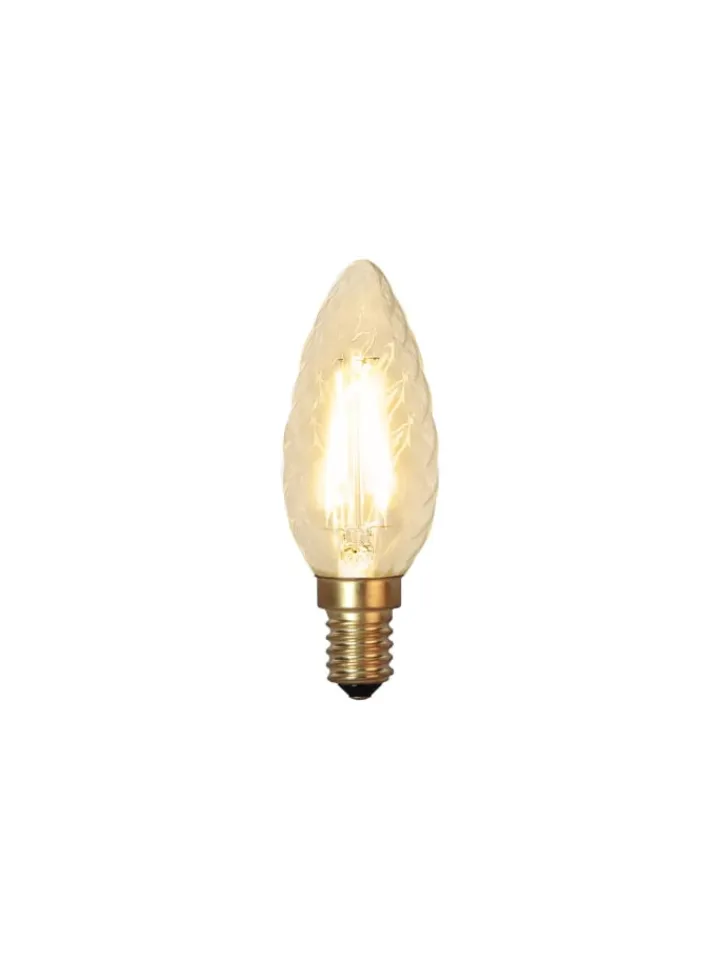 STAR Trading Leuchtmittel<LED-Leuchtmittel ,Soft Glow', E14, Kerze, 1,5W, 120lm, twisted, warmwe