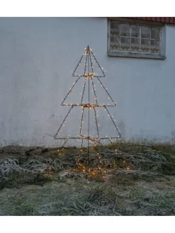 STAR Trading Lichterketten & Deko-Leuchten|Lichterketten & Dekobeleuchtung<LED-Lichterbaum "Foldy" in Schwarz - (H)170 cm