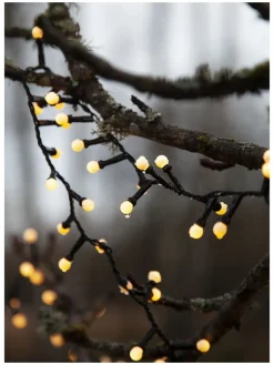 STAR Trading Lichterketten & Deko-Leuchten|Lichterketten & Dekobeleuchtung<LED-Lichterkette "Berry Mini" in Warmweiß - (L)600 cm