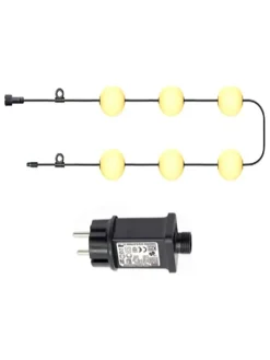 lumisky Außenbeleuchtung|Außenleuchten<LED-Lichterkette "Bolly" in Weiß - (L)505 cm