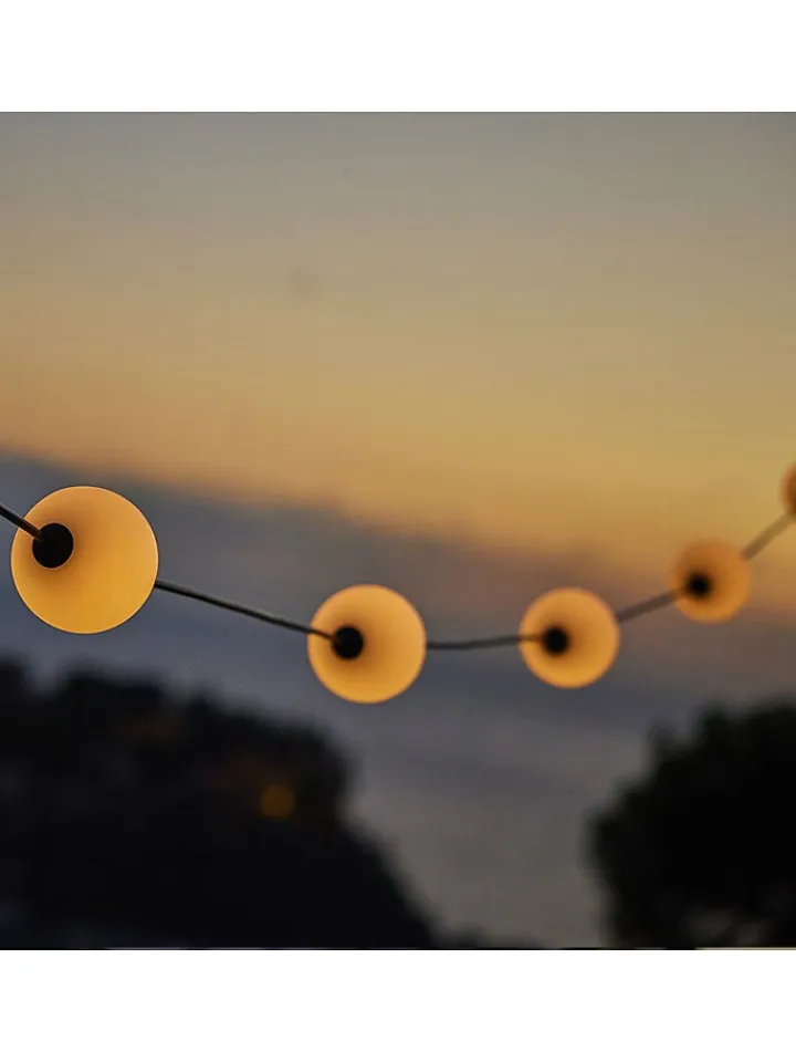 lumisky Außenbeleuchtung|Außenleuchten<LED-Lichterkette "Bolly" in Weiß - (L)505 cm