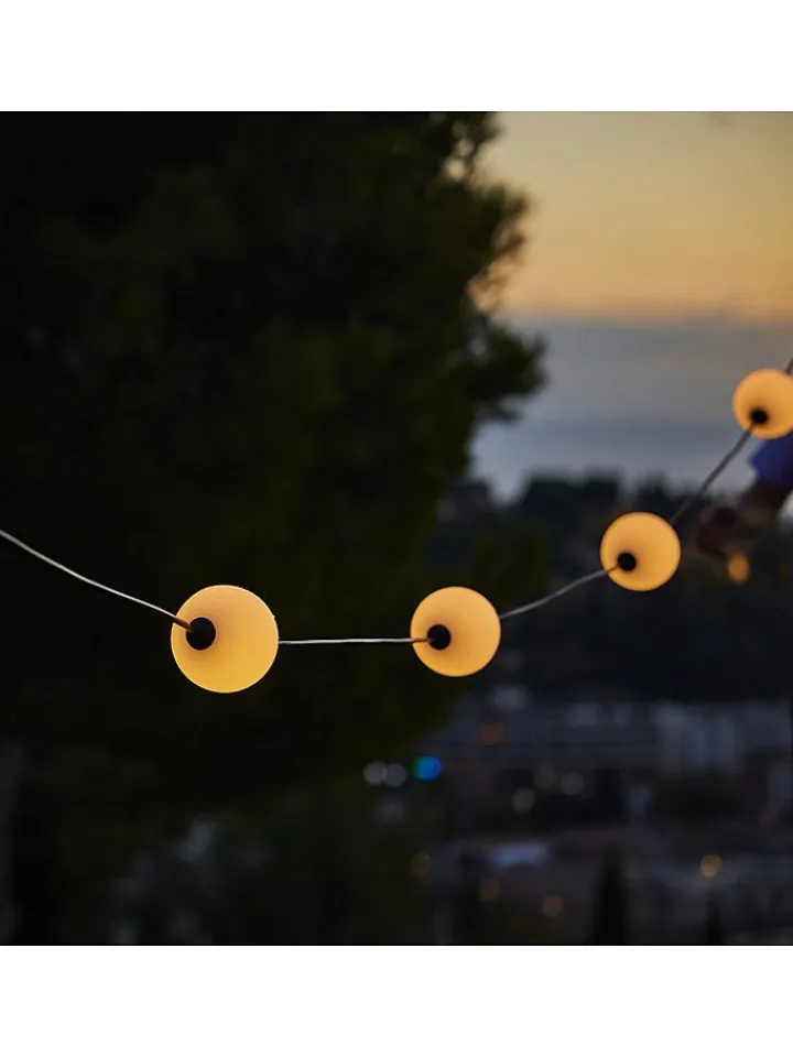 lumisky Außenbeleuchtung|Außenleuchten<LED-Lichterkette "Bolly" in Weiß - (L)505 cm