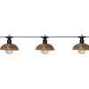 STAR Trading Lichterketten & Dekobeleuchtung|Lichterketten & Deko-Leuchten<LED-Lichterkette "Cesta Light" in Hellbraun/ Schwarz - (B)13 x (H)13 cm