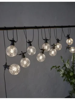 STAR Trading Lichterketten & Dekobeleuchtung<LED-Lichterkette "Circus Bomb" in Weiß - (L)500 cm