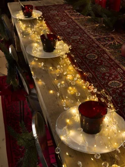 Konstsmide Lichterketten & Dekobeleuchtung|Lichterketten & Deko-Leuchten<LED-Lichterkette ''Diamantenlametta'' in Warmweiß