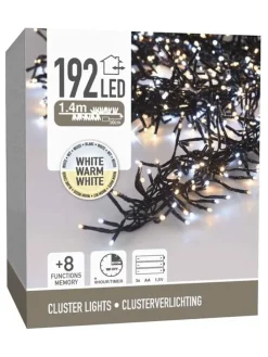 WellHome Lichterketten & Deko-Leuchten<LED-Lichterkette in Warmweiß/ Weiß - (L)104 cm