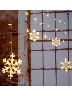 Profiline Lichterketten & Dekobeleuchtung|Lichterketten & Deko-Leuchten<LED-Lichterkette "Snowflake" in Warmweiß - (L)210 cm