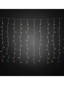 Konstsmide Lichterketten & Dekobeleuchtung|Lichterketten & Deko-Leuchten<LED-Lichtervorhang ''Eisregen'' in Bunt - (L)100 x (B)507 cm