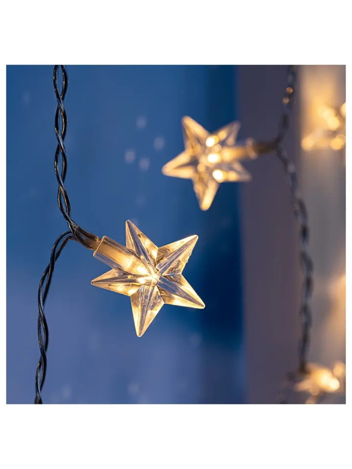 Profiline Lichterketten & Dekobeleuchtung|Lichterketten & Deko-Leuchten<LED-Lichtervorhang in Warmweiß